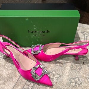 Kate Spade Fuchsia Embellished Heels
